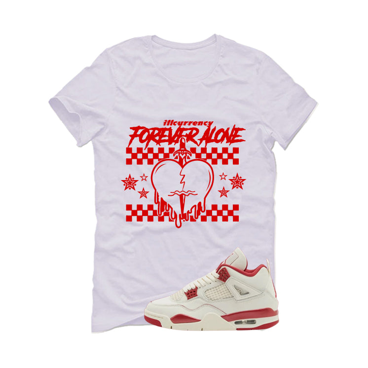 Air Jordan 4 Valentine’s Day (Sierra Red) Matching T-Shirt product image 2