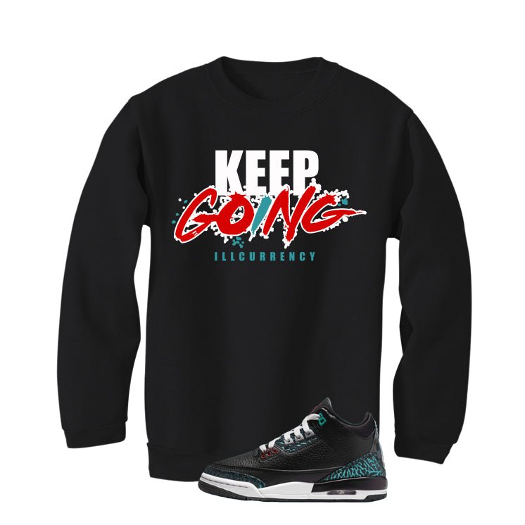 Air Jordan 3 GS Moto Black T-Shirt (keep Going)| illcurrency product image 4