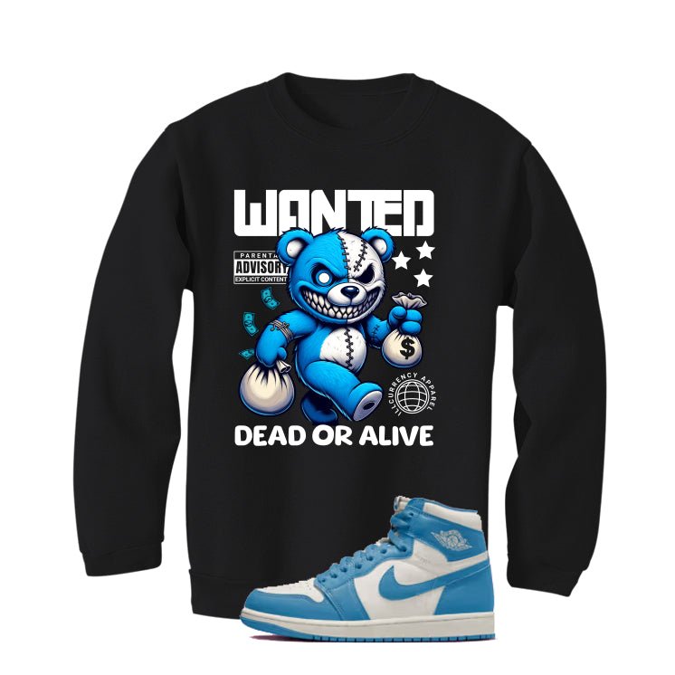 Air Jordan 1 High OG UNC Reimagined Black T-Shirt (Wanted product image 4