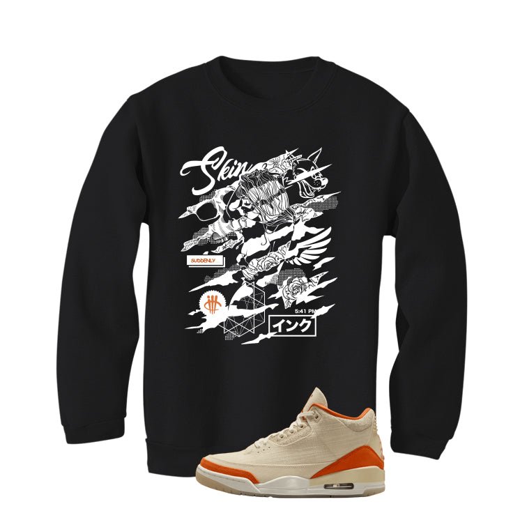 Air Jordan 3 WMNS Starfish Black T-Shirt (Skin And Ink) product image 4