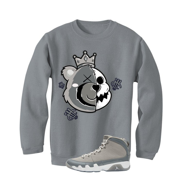 Air Jordan 9 Cool Grey T-Shirt (HALF KING BEAR)| illcurrency product image 4