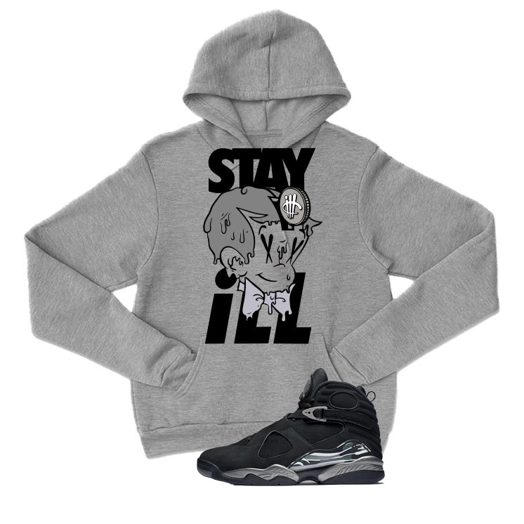 Air Jordan 8 Chrome Matching T-Shirt Grey (Stay ill) product image 3
