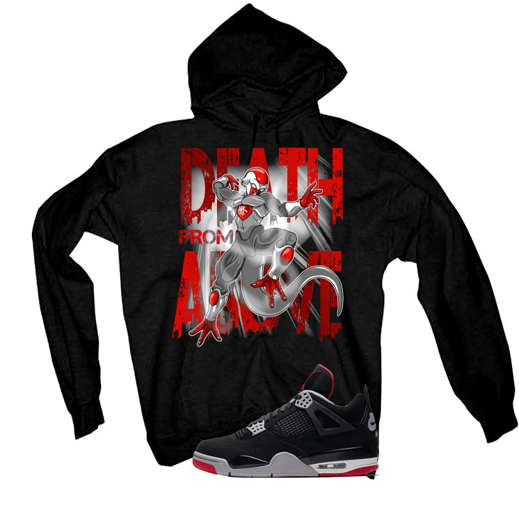 Air Jordan 4 Bred Matching T-Shirt Black (Death from product image 3