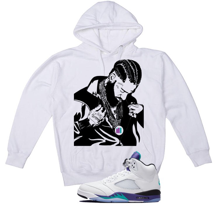 Air Jordan 5 OG Grape White T-Shirt (Nipsey)| illcurrency product image 3