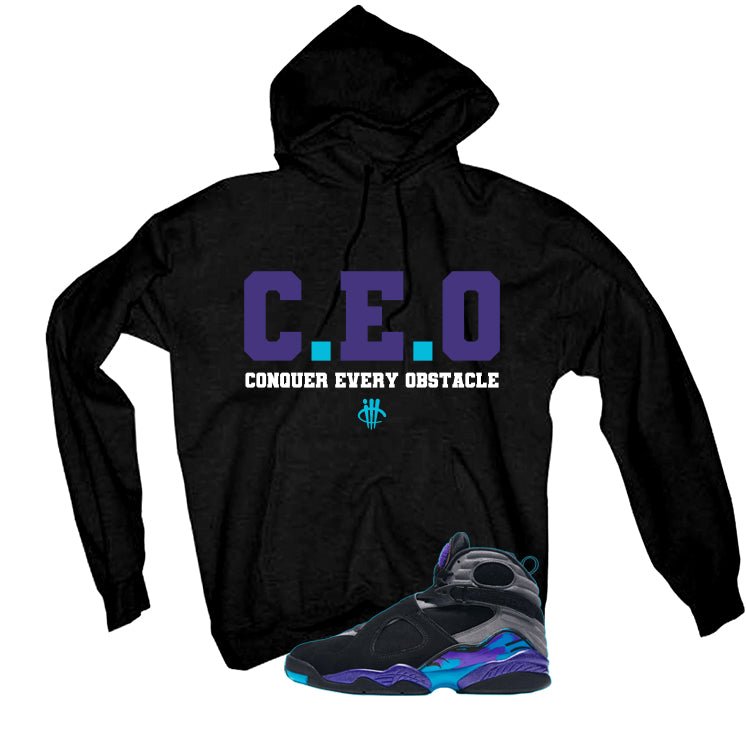 Air Jordan 8 OG Aqua Black T-Shirt (CEO)| illcurrency product image 3
