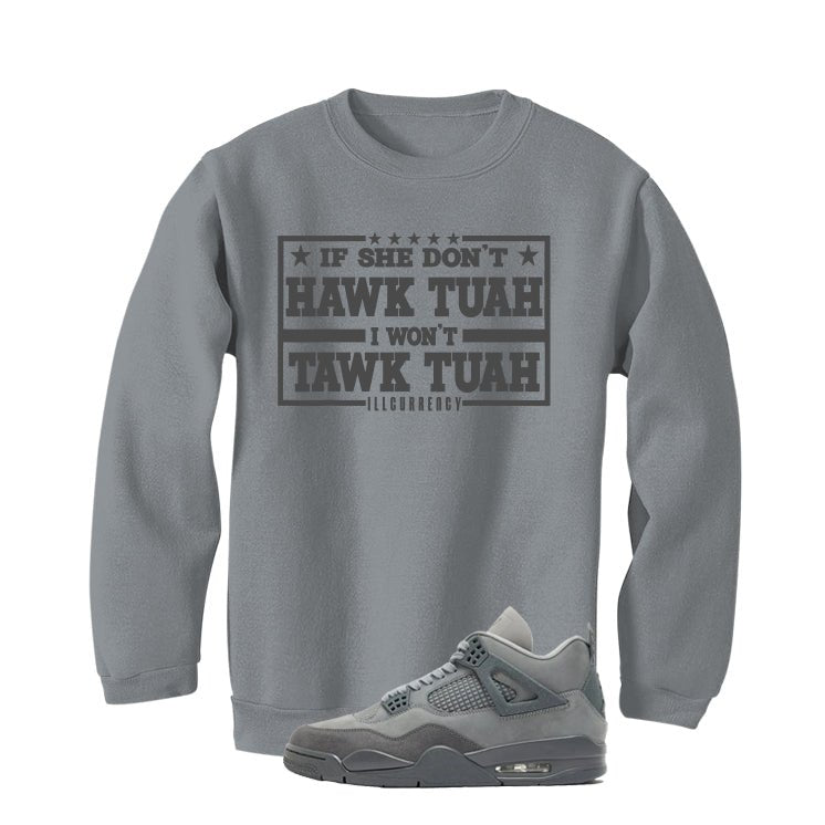 Air Jordan 4 Paris Olympics Grey T-Shirt (Hawk Tuah) product image 4