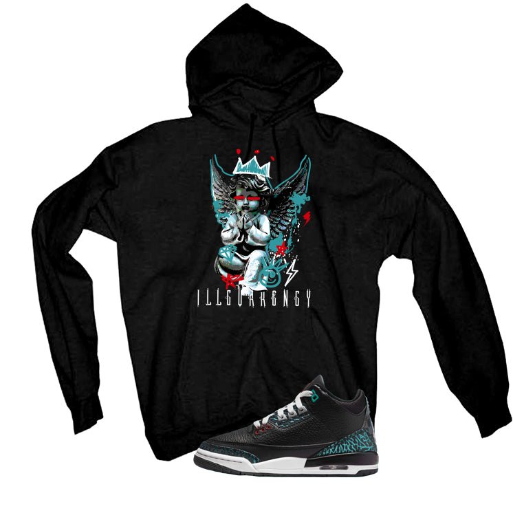 Air Jordan 3 GS Moto Black T-Shirt (Graffiti Angel) product image 3