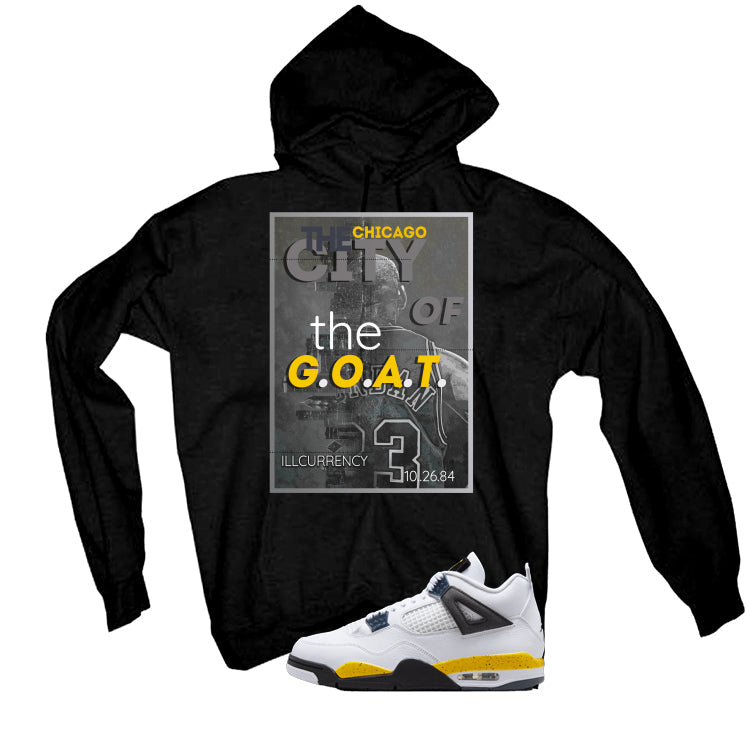 Air Jordan 4 Tour Yellow Matching T-Shirt Black (The City product image 3