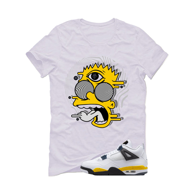 Air Jordan 4 Tour Yellow Matching T-Shirt White (Blinded) product image 2