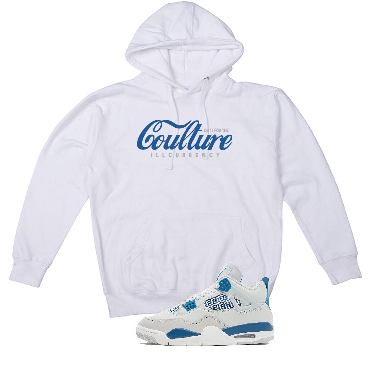 Air Jordan 4 “Military Blue” | illcurrency White T-Shirt product image 3
