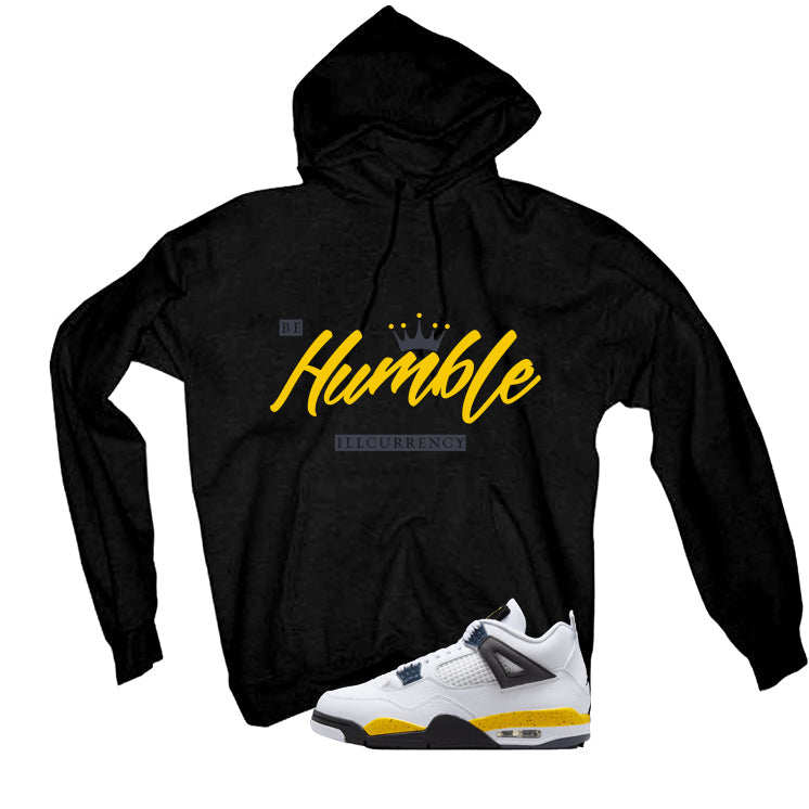 Air Jordan 4 Tour Yellow Matching T-Shirt Black (Be product image 3