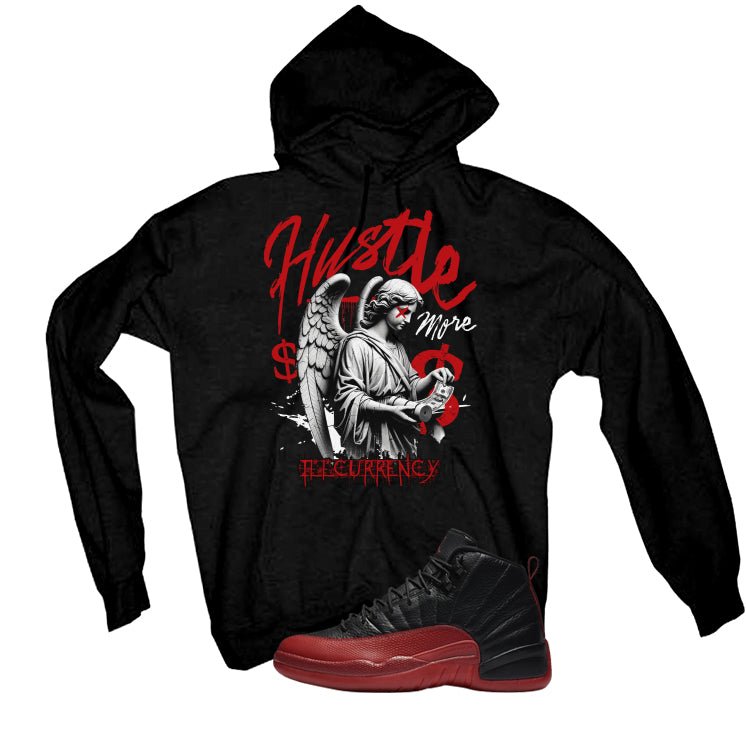 Air Jordan 12 Flu Game 2025 Black T-Shirt (Hustle More) product image 3