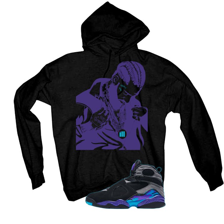 Air Jordan 8 OG Aqua Black T-Shirt (Nipsey)| illcurrency product image 3