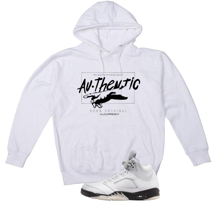 Air Jordan 5 White Black T-Shirt (Authentic)| illcurrency product image 3