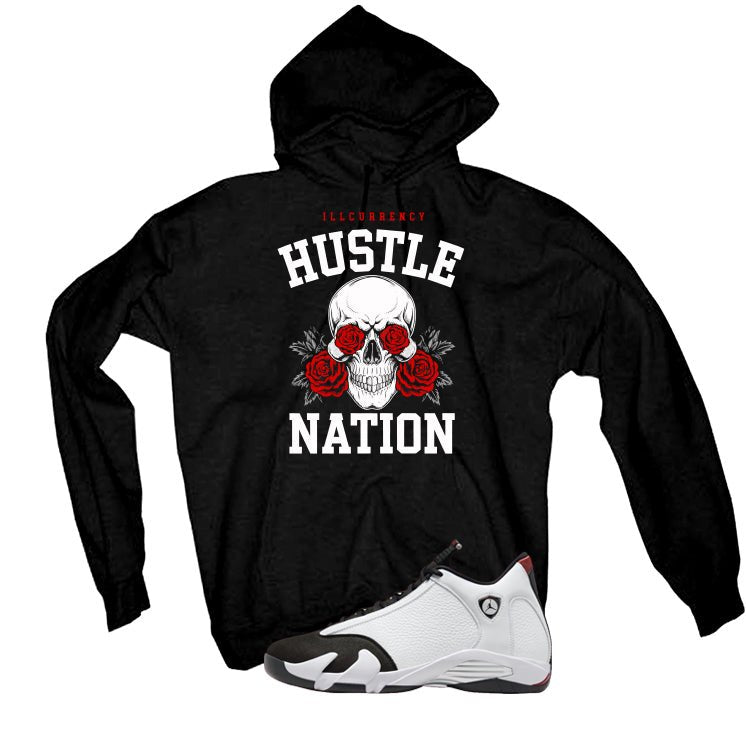 Air Jordan 14 Black Toe T-Shirt (Hustle Nation)| illcurrency product image 3