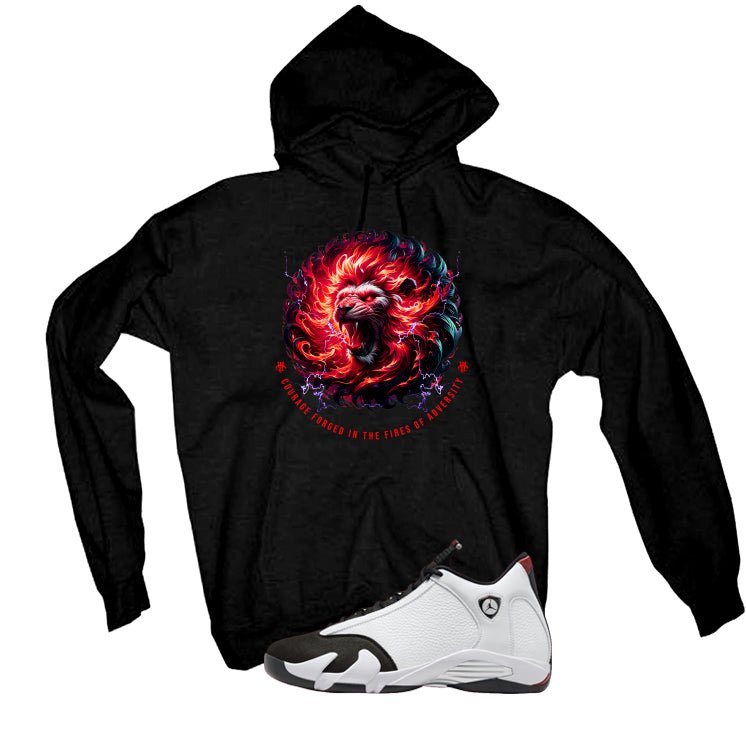 Air Jordan 14 Black Toe T-Shirt (Lion Courage)| illcurrency product image 3