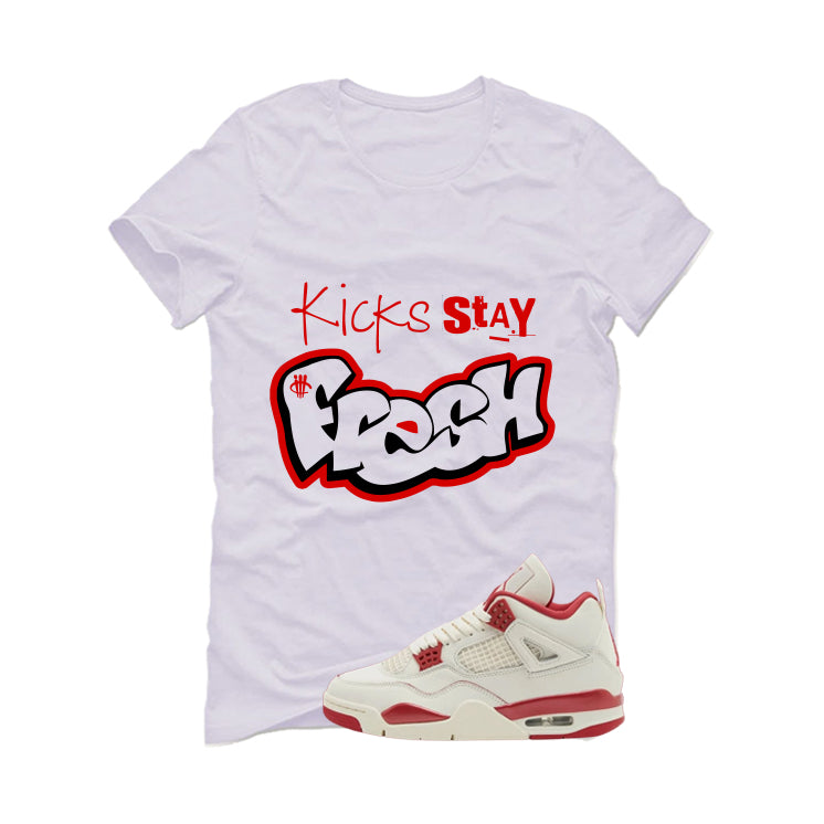 Air Jordan 4 Valentine’s Day (Sierra Red) Matching T-Shirt product image 2