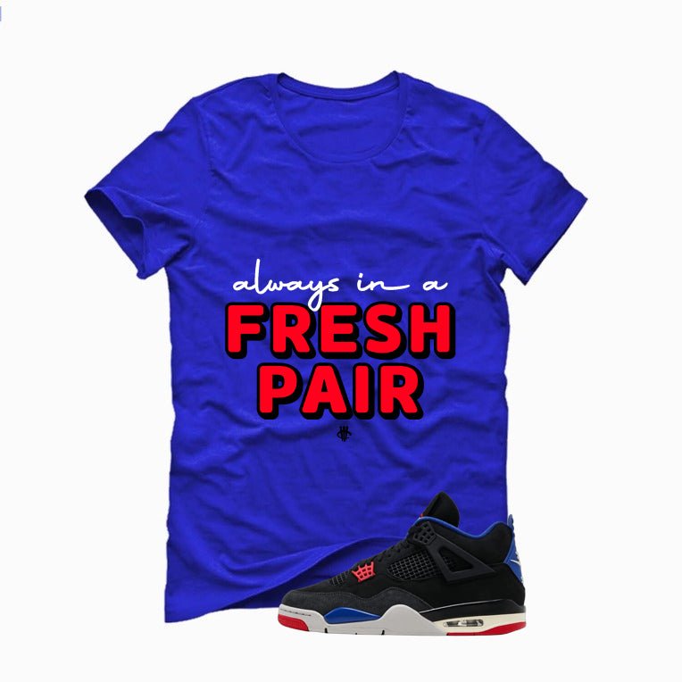 Air Jordan 4 Rare Royal Blue T-Shirt (Fresh Pair) product image 2