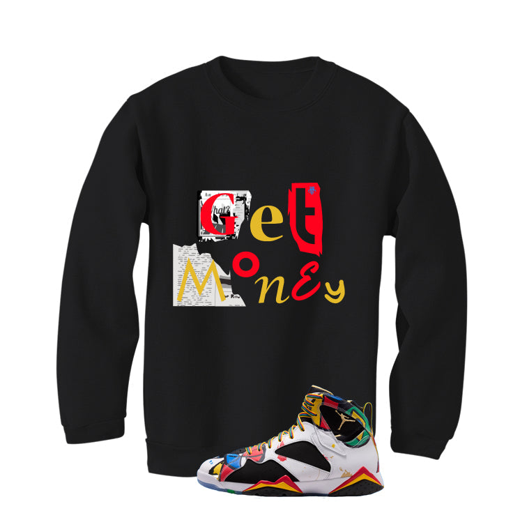 Air Jordan 7 Miro Matching T-Shirt Black (Get Money) product image 4