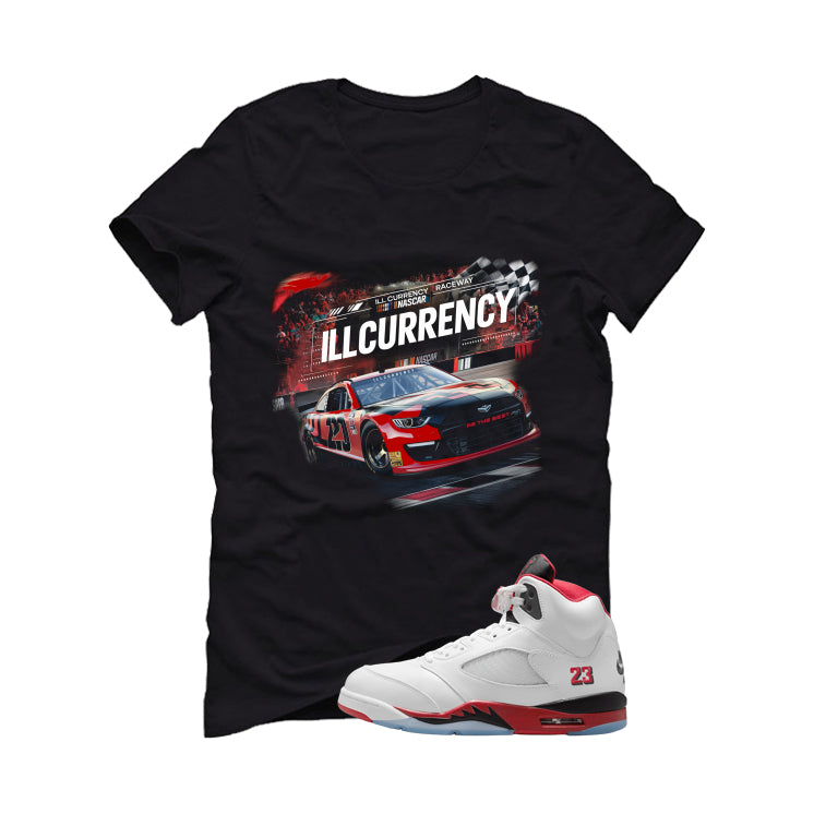 Air Jordan 5 Fire Red Black Tongue T-Shirt (Raceway) product image 2
