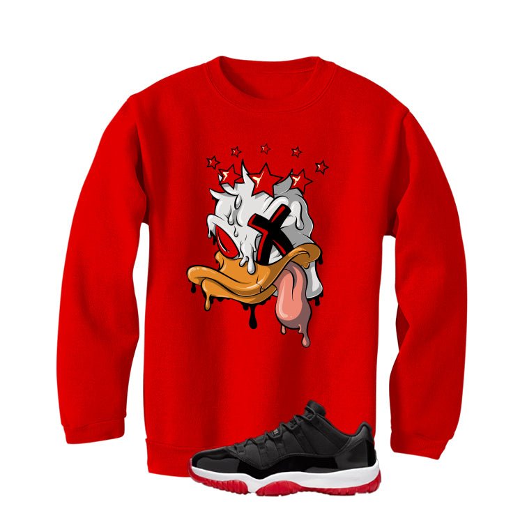 Air Jordan 11 Low Bred Red T-Shirt (Ducked)| illcurrency product image 4
