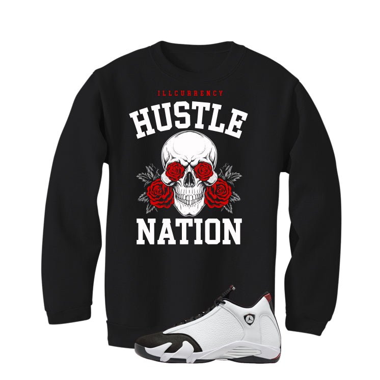Air Jordan 14 Black Toe T-Shirt (Hustle Nation)| illcurrency product image 4