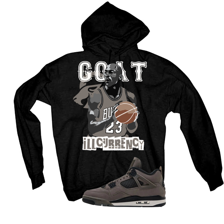 Air Jordan 4 Cave Stone Black T-Shirt (MJ GOAT)| illcurrency product image 3