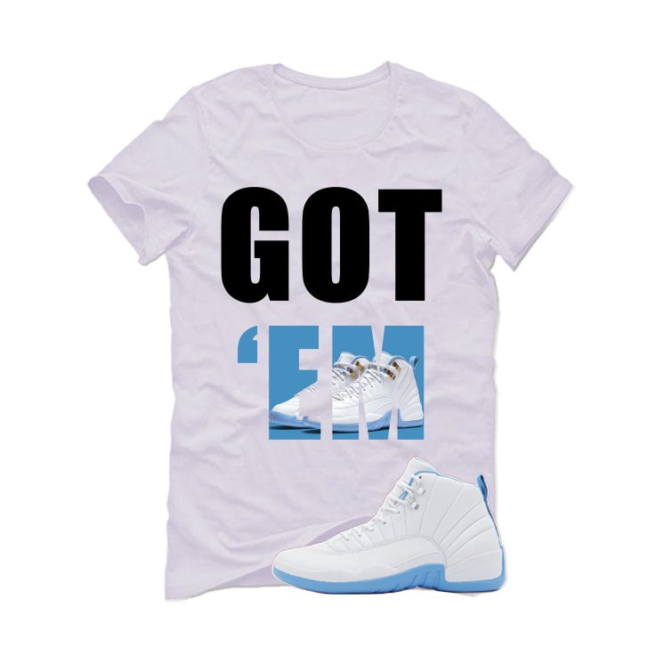Air Jordan 12 Melo White T-Shirt (Got Em)| illcurrency product image 2