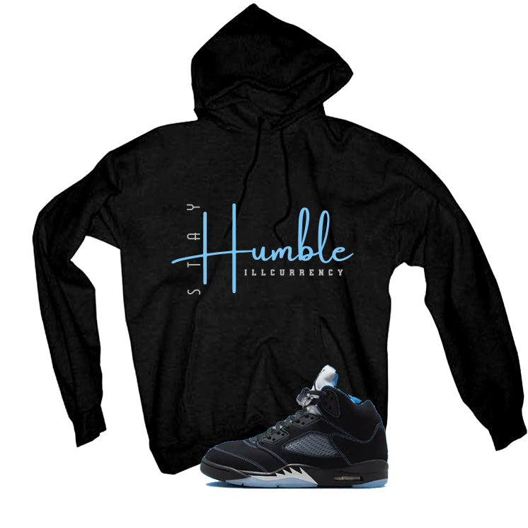 Air Jordan 5 Black/University Blue Matching T-Shirt Black product image 3