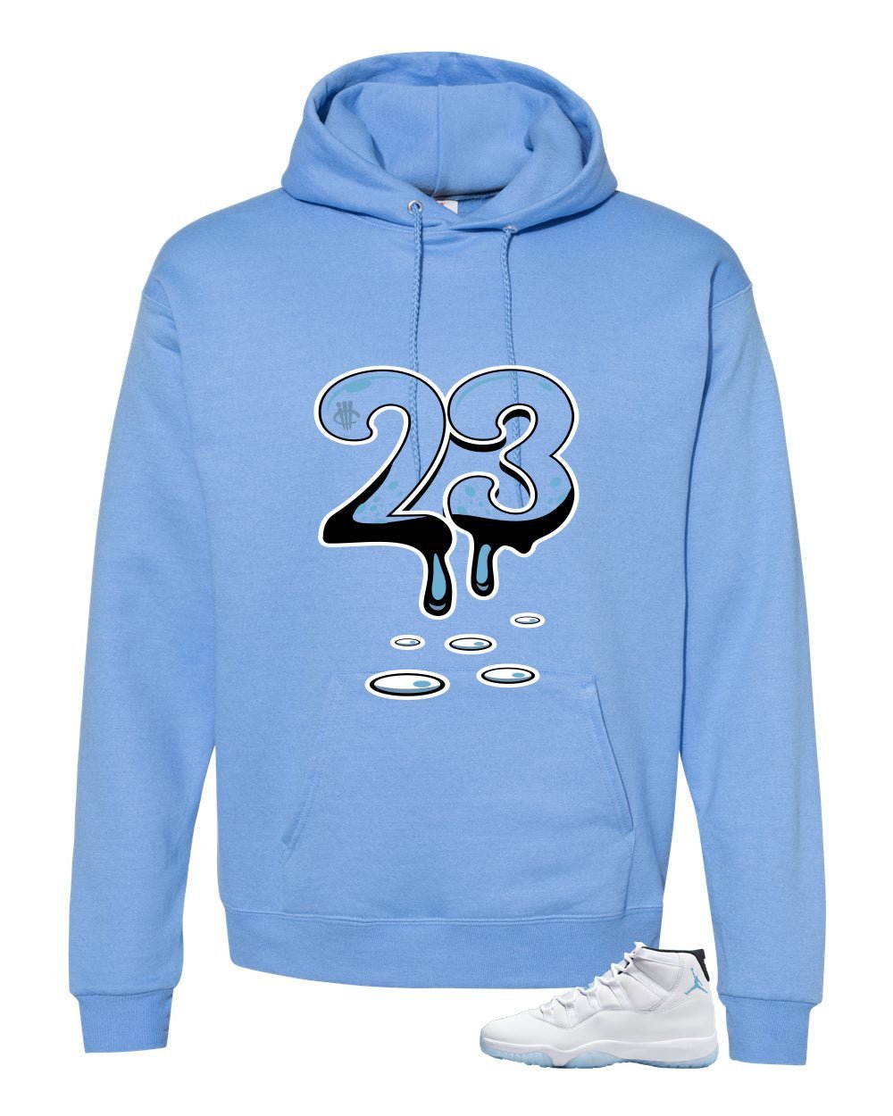 Air Jordan 11 Legend Blue Carolina T-Shirt (23)| illcurrency product image 3