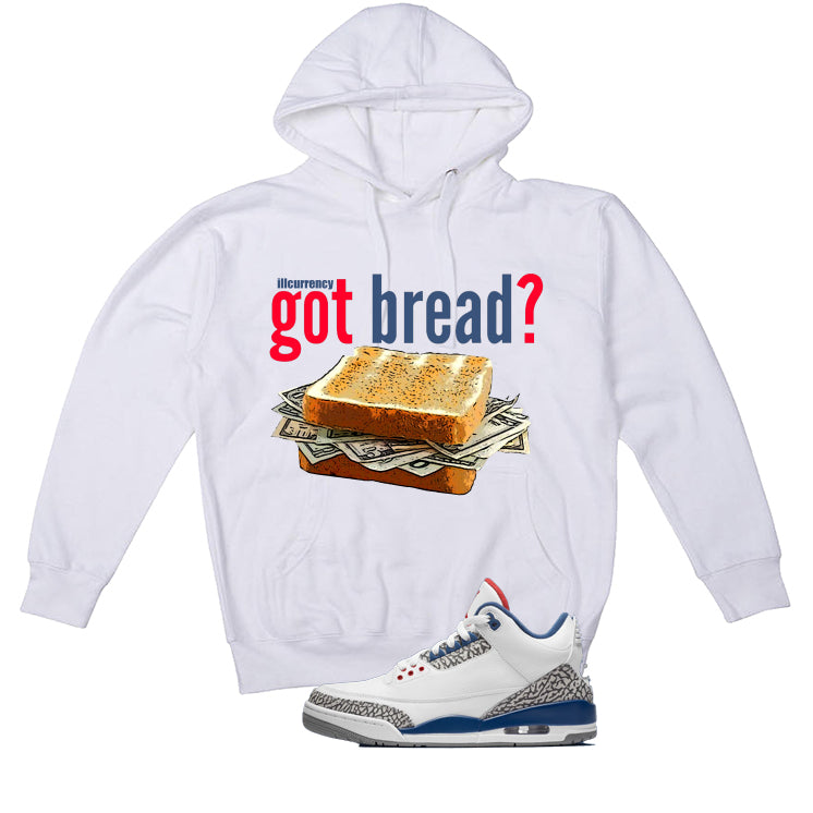 Air Jordan 3 True Blue Matching T-Shirt White (Got Bread) product image 3