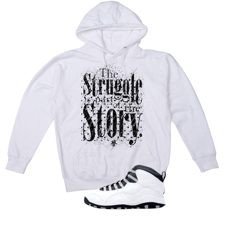 Air Jordan 10 OG Steel White T-Shirt (Struggle)| illcurrency product image 3