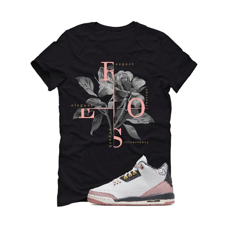 GS Air Jordan 3 “Red Stardust” | illcurrency Black T-Shirt product image 2