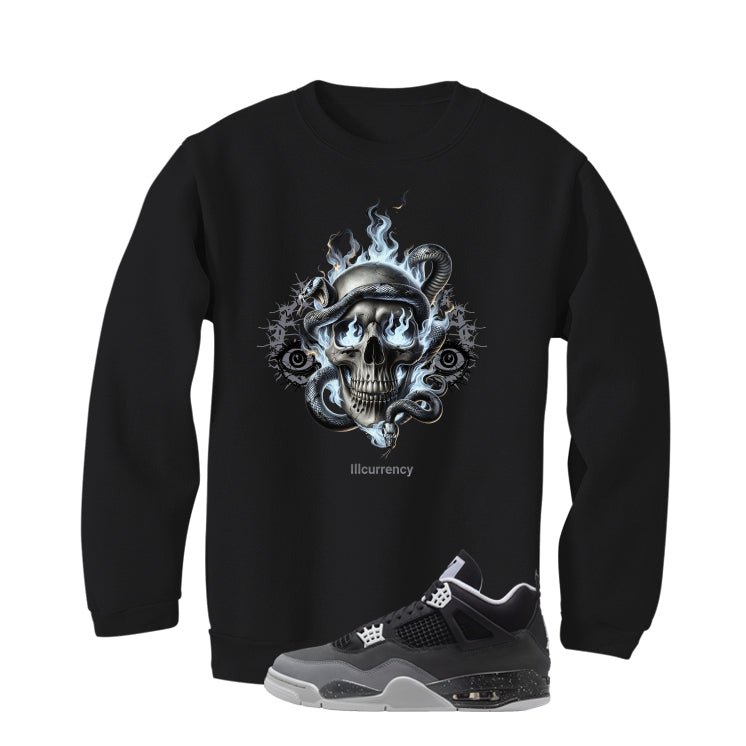 Air Jordan 4 Fear Pack Black T-Shirt (Skull Snake) product image 4