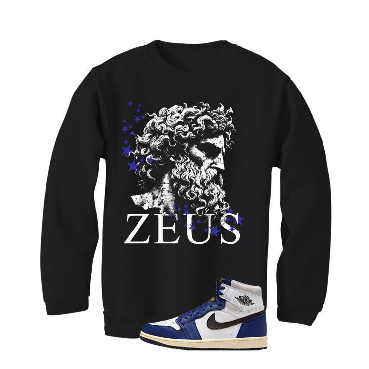 Air Jordan 1 Rare Deep Royal Blue Black T-Shirt (Zeus) product image 4