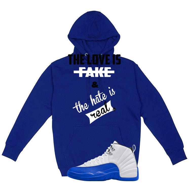 Air Jordan 12 Blueberry Royal Blue T-Shirt (Love is Fake) product image 3