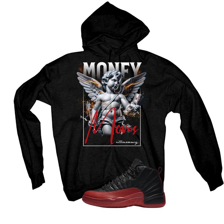 Air Jordan 12 Flu Game 2025 Black T-Shirt (Money Moves) product image 3