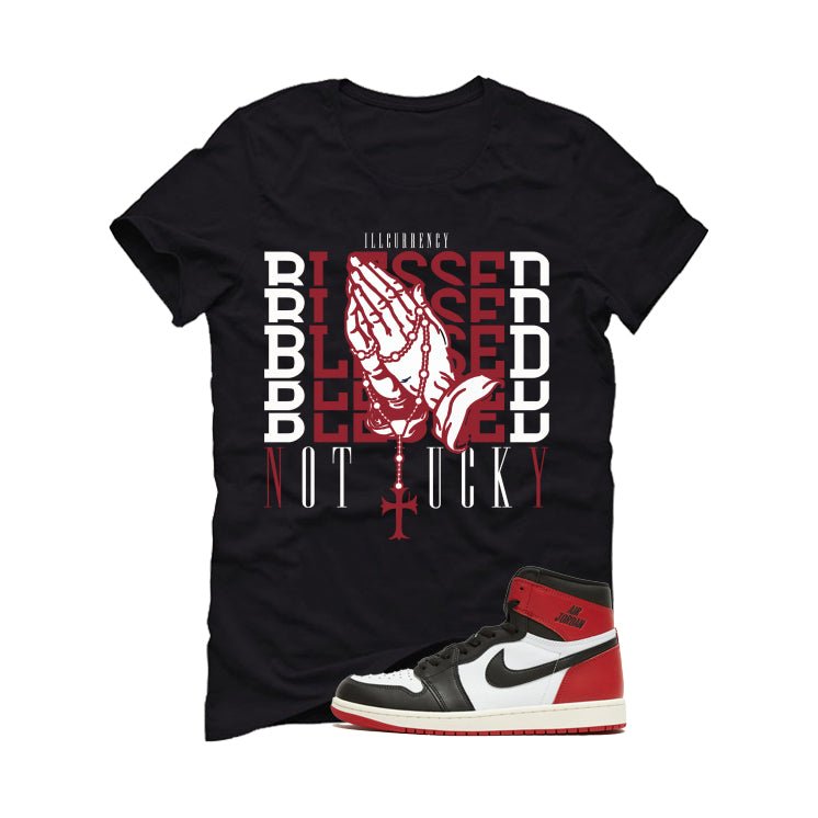 Air Jordan 1 High OG Black Toe Reimagined T-Shirt (Blessed product image 2