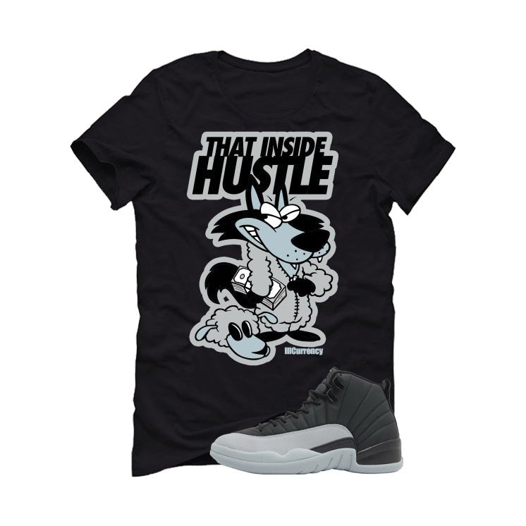 Air Jordan 12 Black/Wolf Grey Black T-Shirt (Inside product image 2
