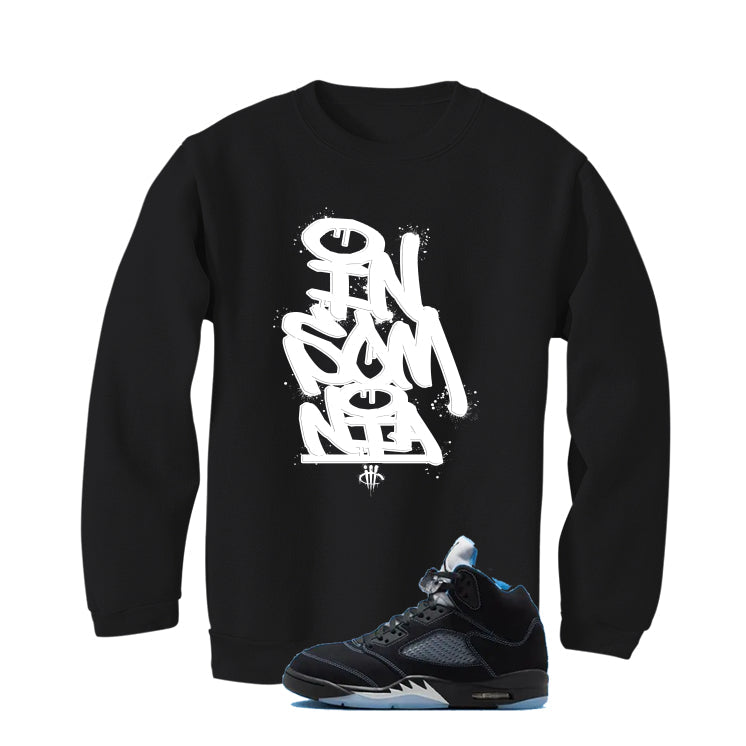 Air Jordan 5 Black/University Blue Matching T-Shirt Black product image 4