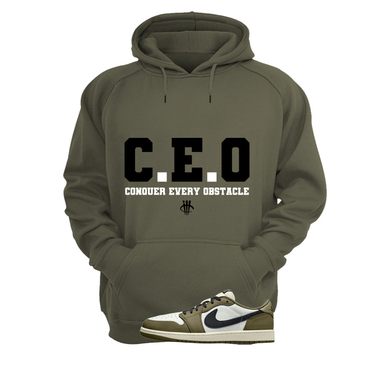 Air Jordan 1 Low OG Medium Olive Matching T-Shirt product image 3