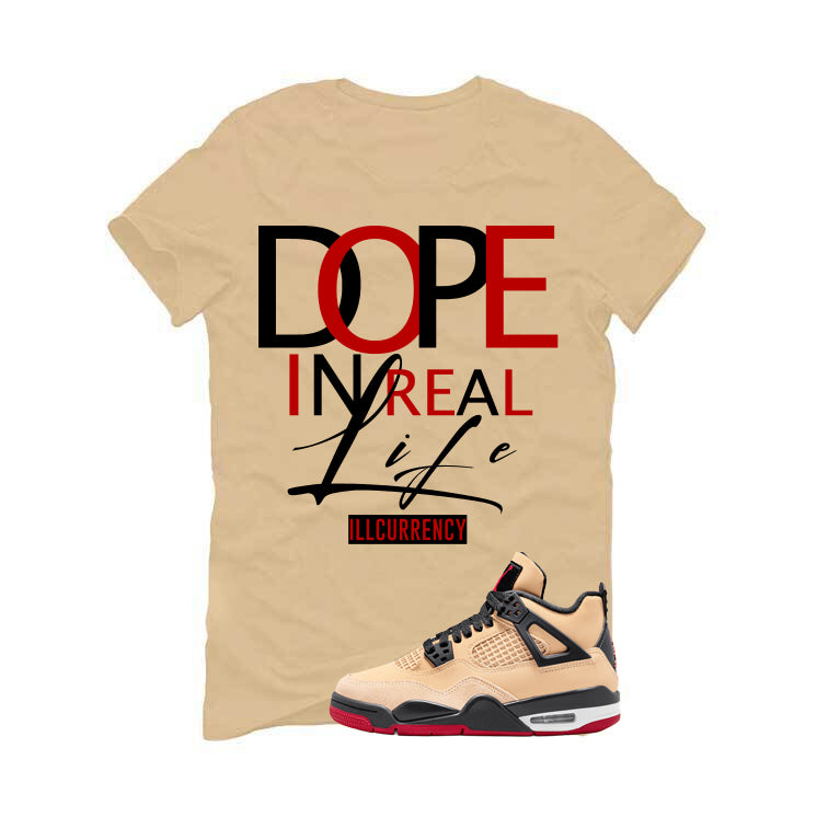 Air Jordan 4 Pizza (GS) Tan T-Shirt (DOPE)| illcurrency product image 2