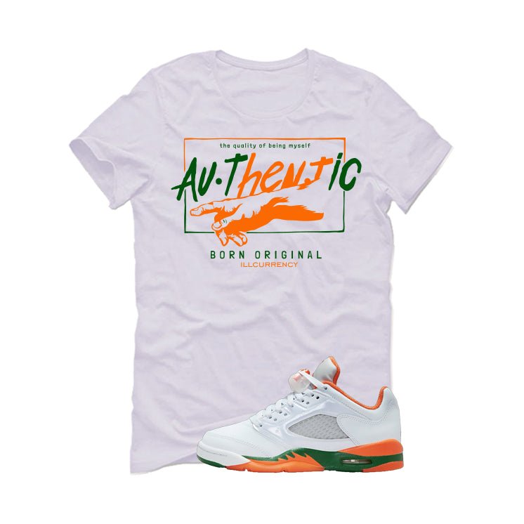 Air Jordan 5 GS Miami Hurricanes White T-Shirt (Authentic) product image 2