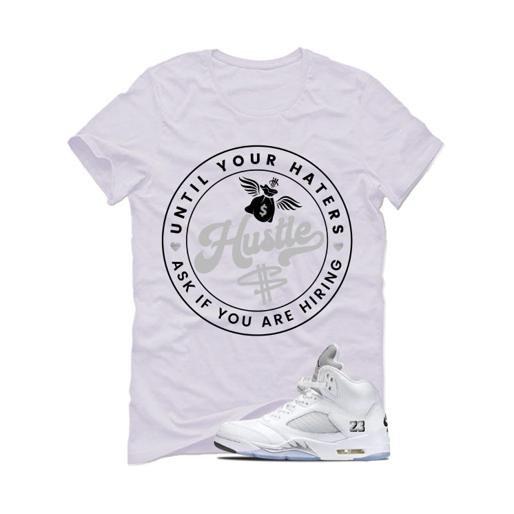 Air Jordan 5 OG White Metallic Matching T-Shirt product image 2