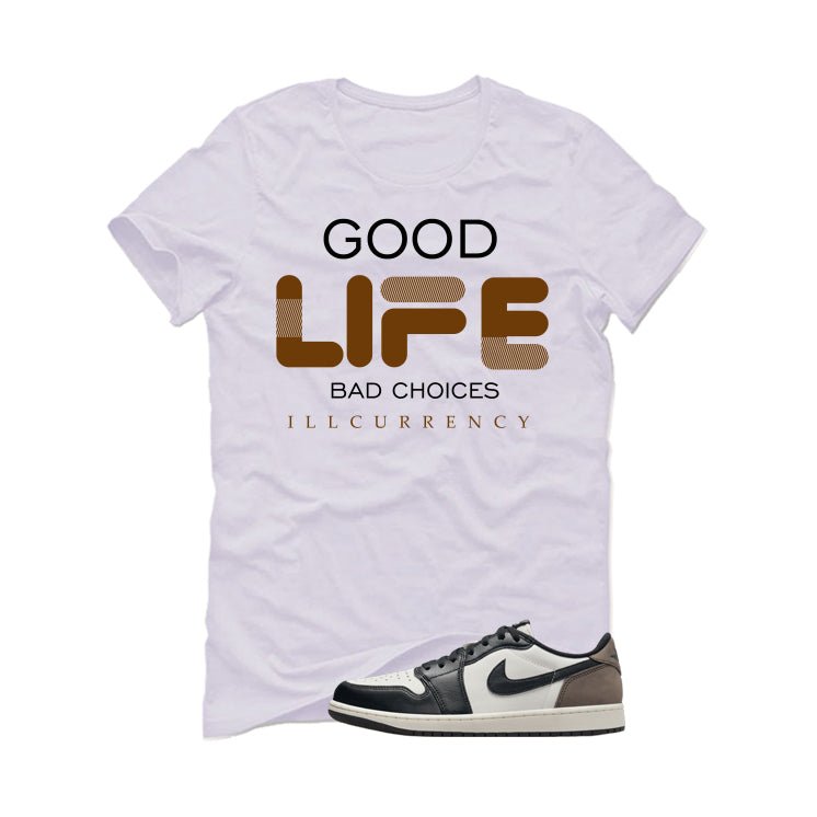 Air Jordan 1 Low OG Mocha White T-Shirt (Bad Choices) product image 2