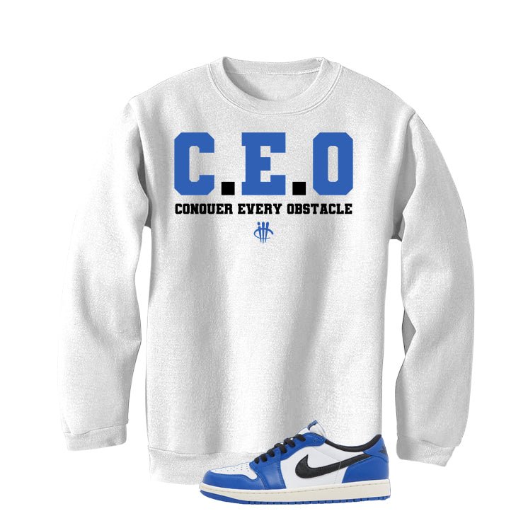 Air Jordan 1 Low OG Game Royal White T-Shirt (CEO) product image 4