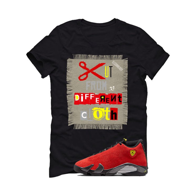 Air Jordan 14 Ferrari Black T-Shirt (Cut from a different product image 2