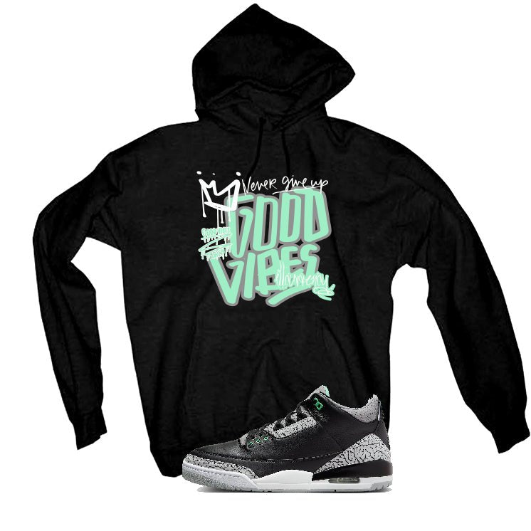 Air Jordan 3 “Green Glow” | illcurrency Black T-Shirt (Good product image 3