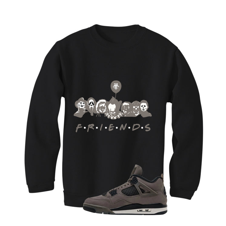 Air Jordan 4 Cave Stone Black T-Shirt (Friends)| illcurrency product image 4