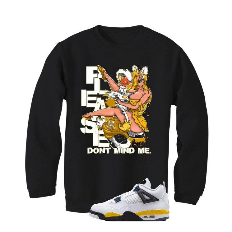 Air Jordan 4 Tour Yellow Matching T-Shirt Black (Street product image 4
